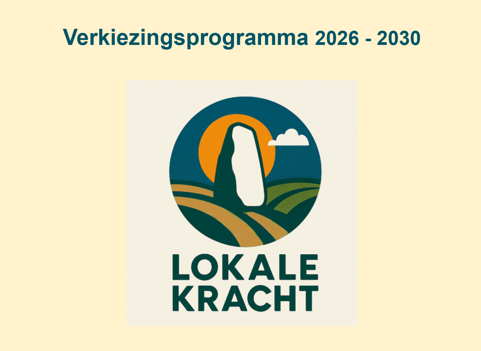 Verkiezingsprogramma